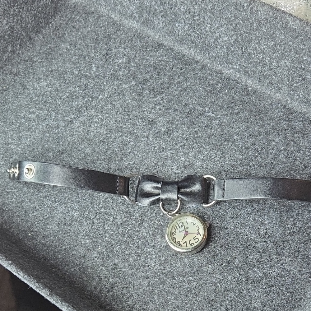 Betsey Johnson Black Watch Bracelet